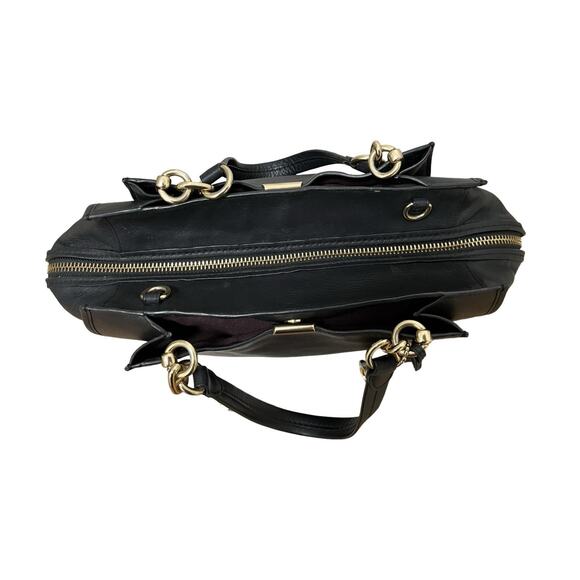 Coach Dreamer 36 Smooth Leather Satchel Shoulder Tote Bag in Black 31640 - Picture 9 of 16